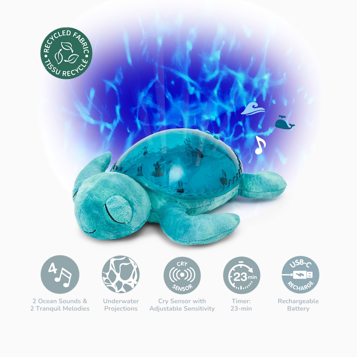 Cloud B Tranquil Turtle - Aqua.