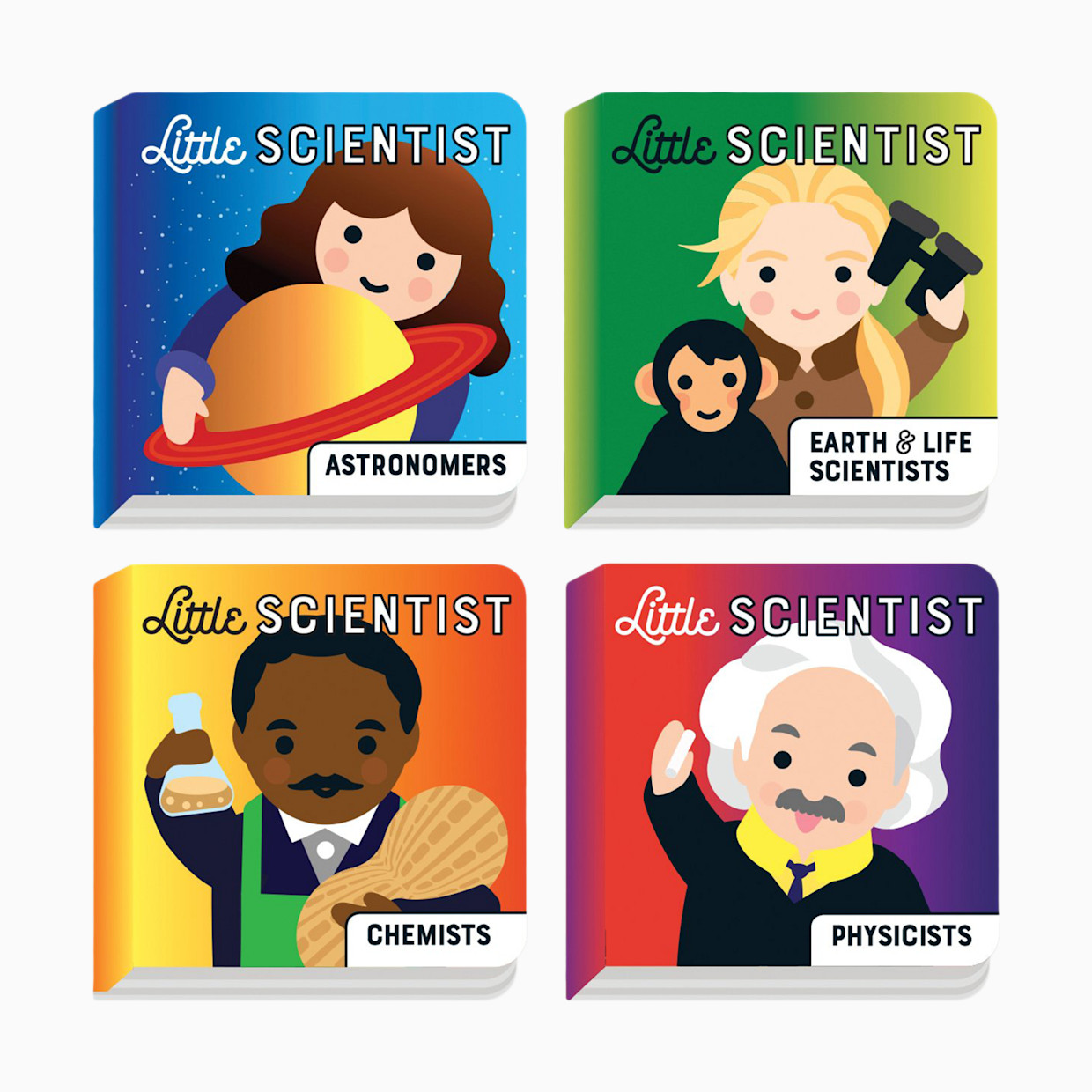 Chronicle Books Little Scientist Board Book Set.