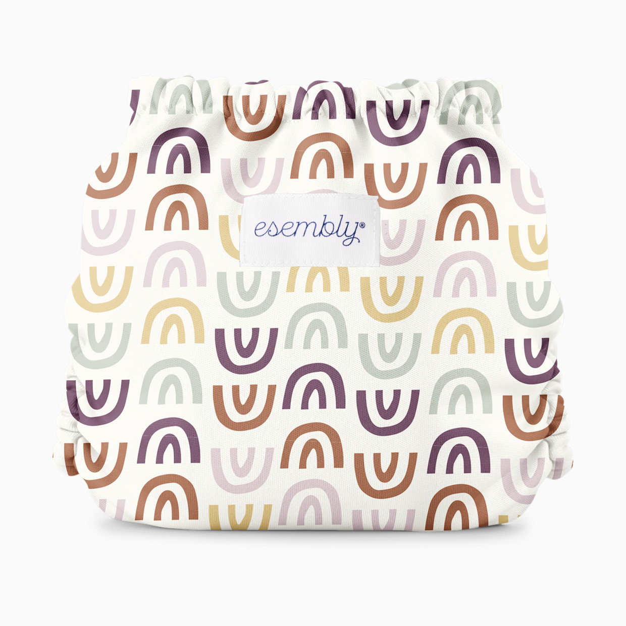 Esembly Recycled Diaper Cover (Outer) + Swim Diaper - Rainbow, Size 2 (18-35 Lbs).