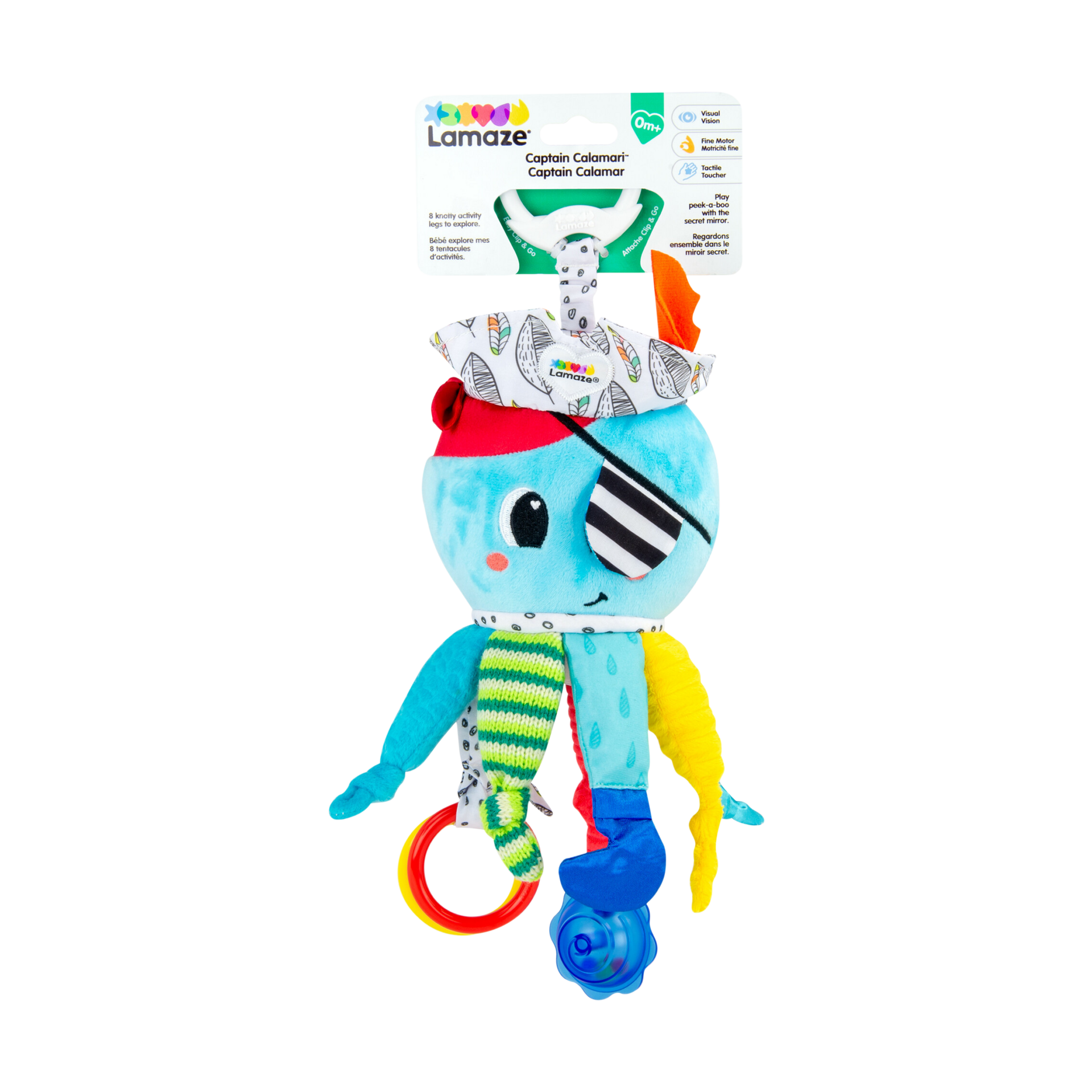 Lamaze Clip & Go Stroller Toy - Captain Calamari.