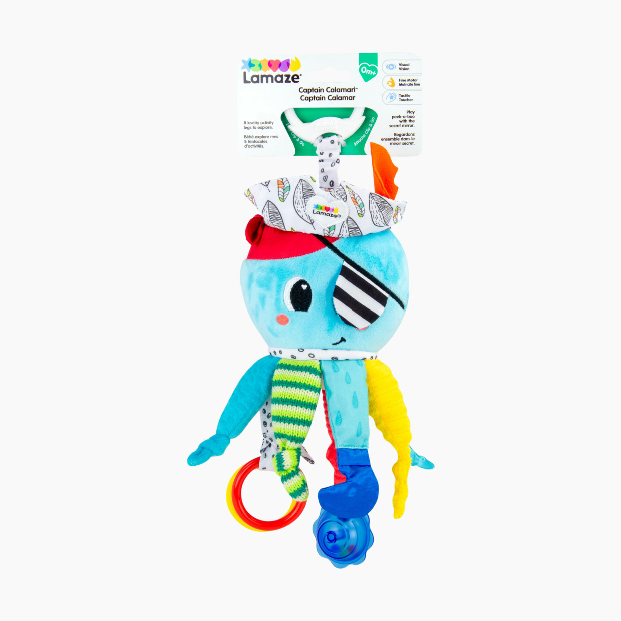 Lamaze Clip & Go Stroller Toy - Captain Calamari.