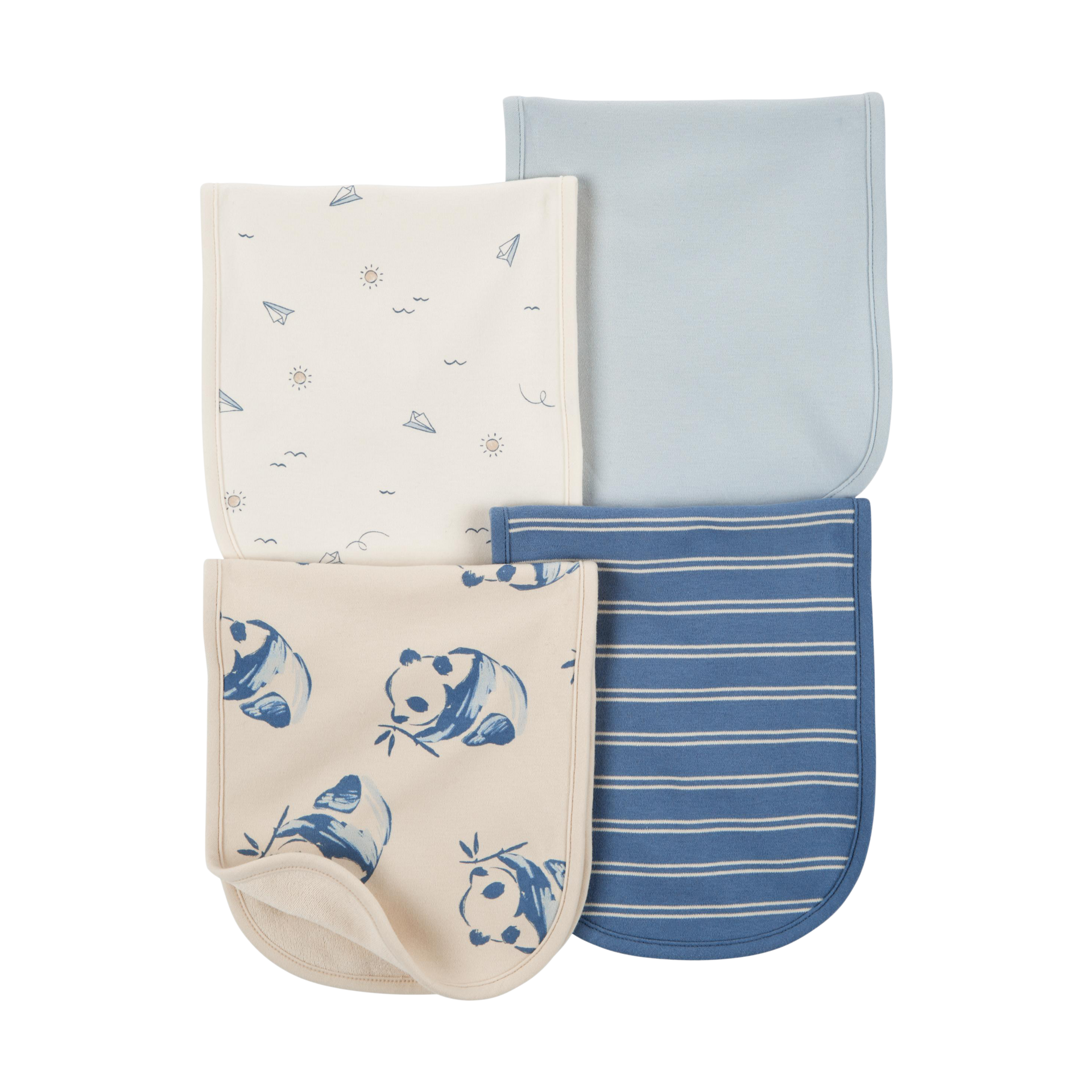 Carter's 4Pack Burp Cloths Blue, Osz Babylist Shop