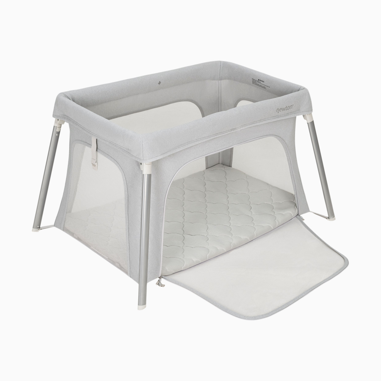 Newton Baby Compact Travel Crib & Play Yard with Sheets Bundle - Grey.