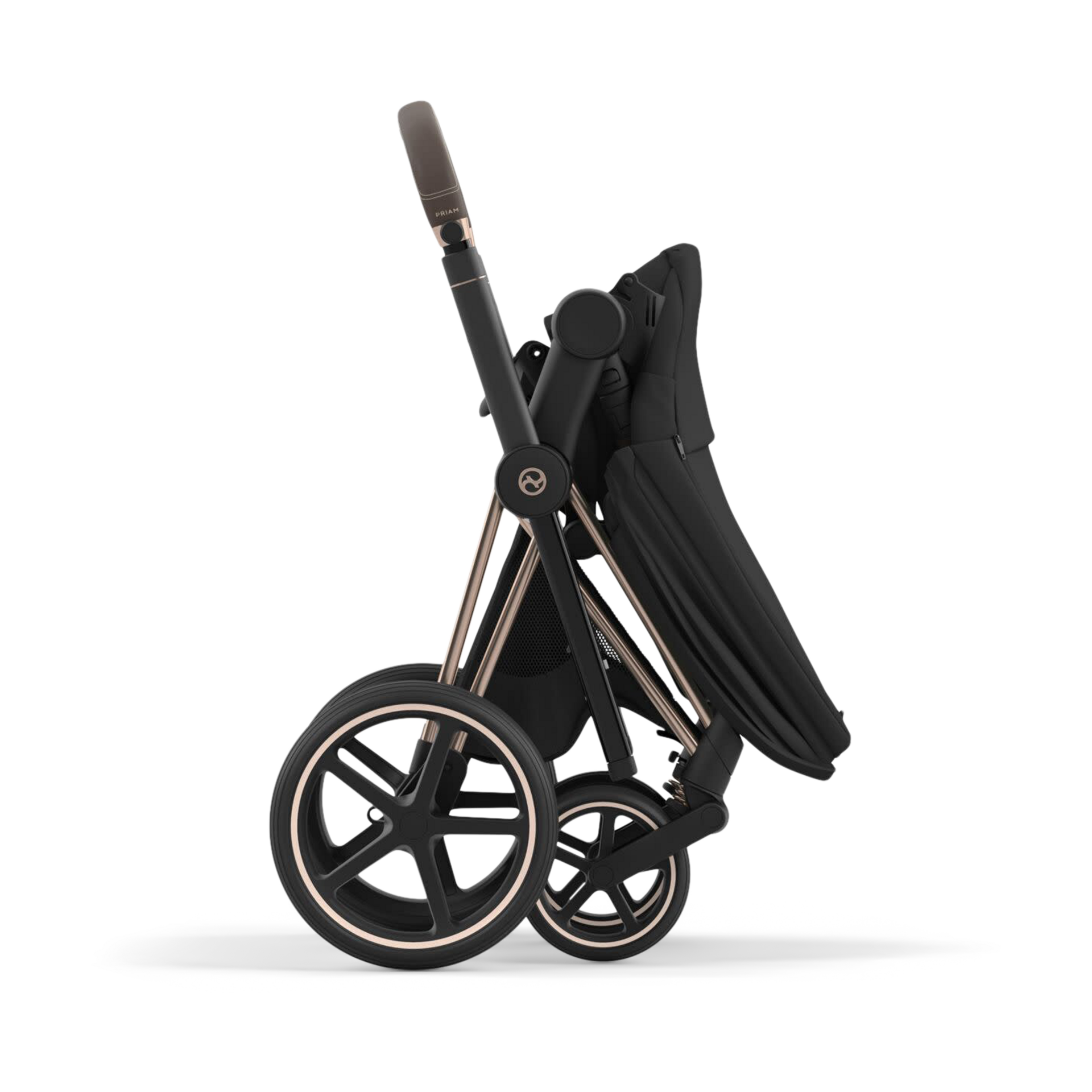 Cybex PRIAM 4 Stroller - Rose Gold/Sepia Black.