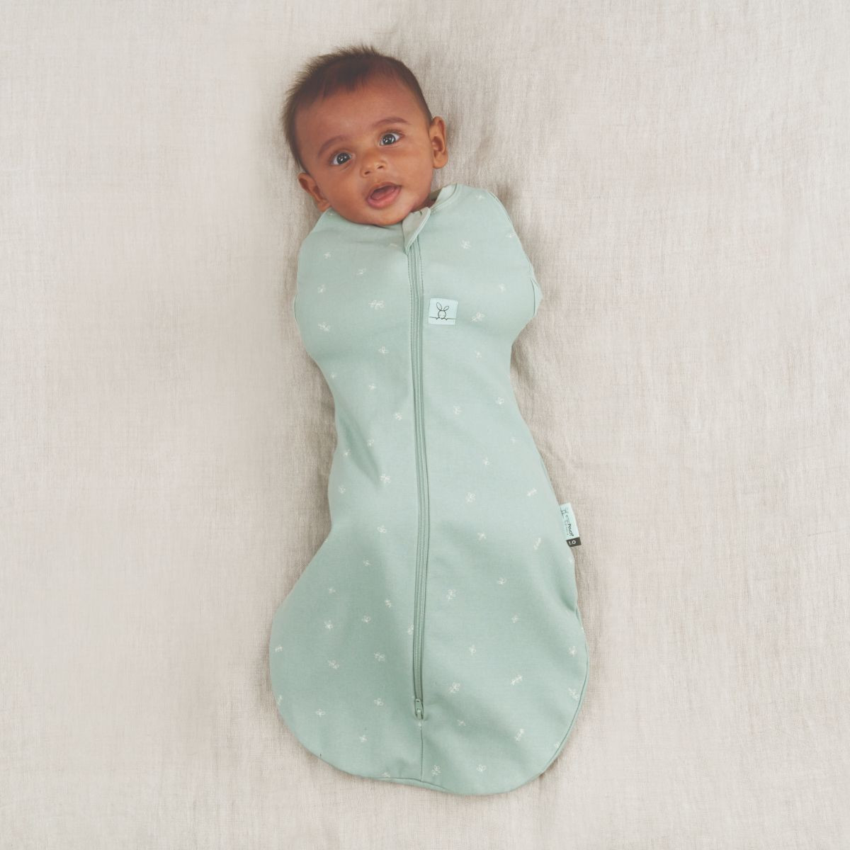 ergoPouch Cocoon Swaddle Sack 1.0 Tog - Sage, Newborn.