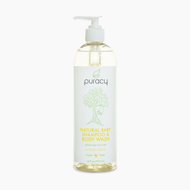 Puracy Natural Baby Shampoo & Body Wash - Citrus Grove, 16 oz.