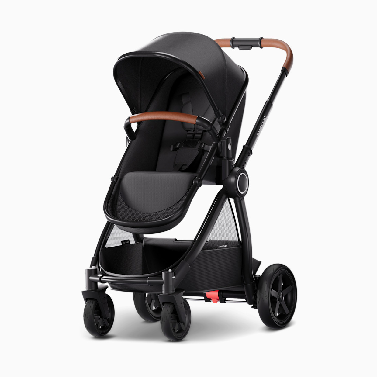 Mompush Ultimate 2 Seat Stroller - Black.