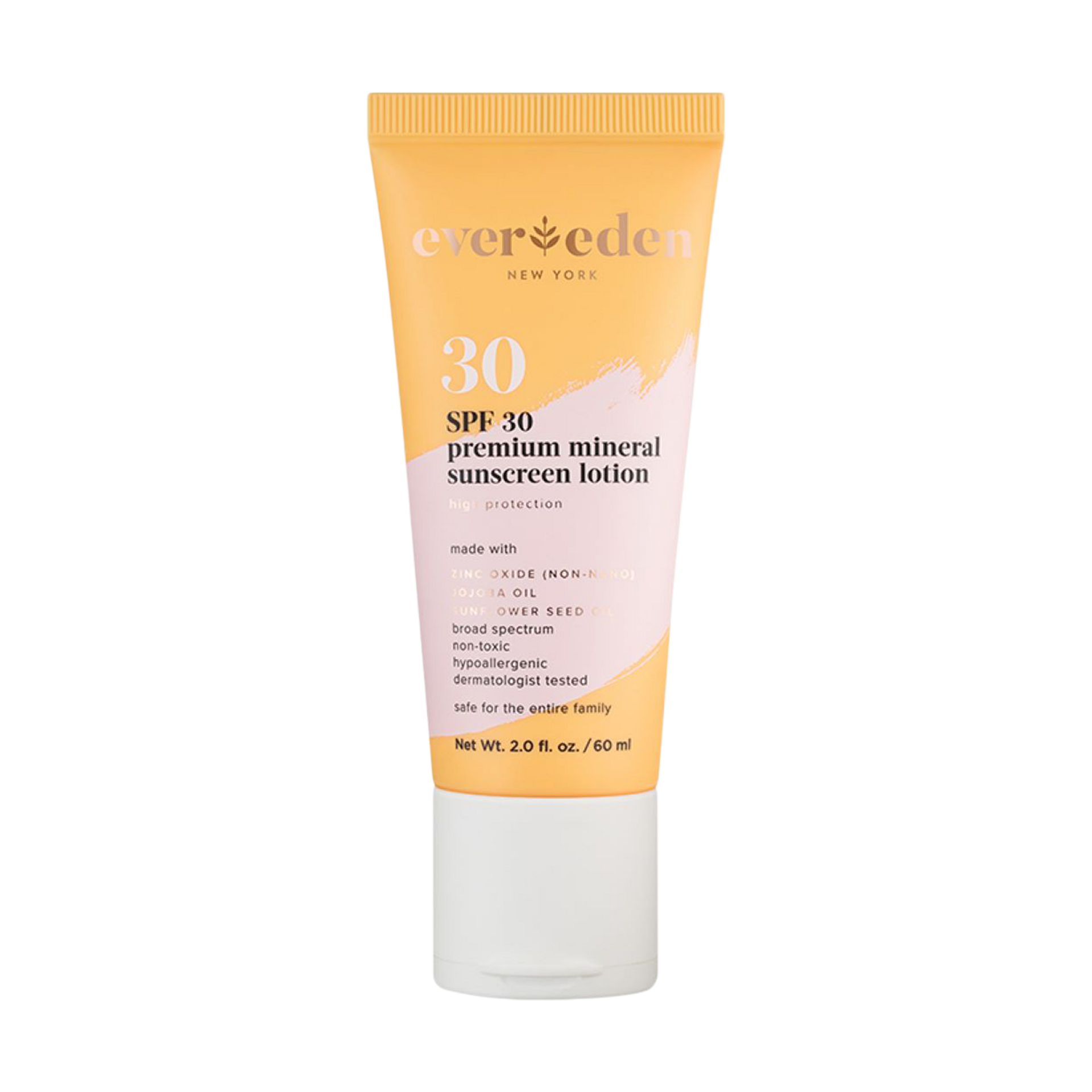 Evereden Premium Mineral Sunscreen SPF30 - Natural Cucumber, 60ml.