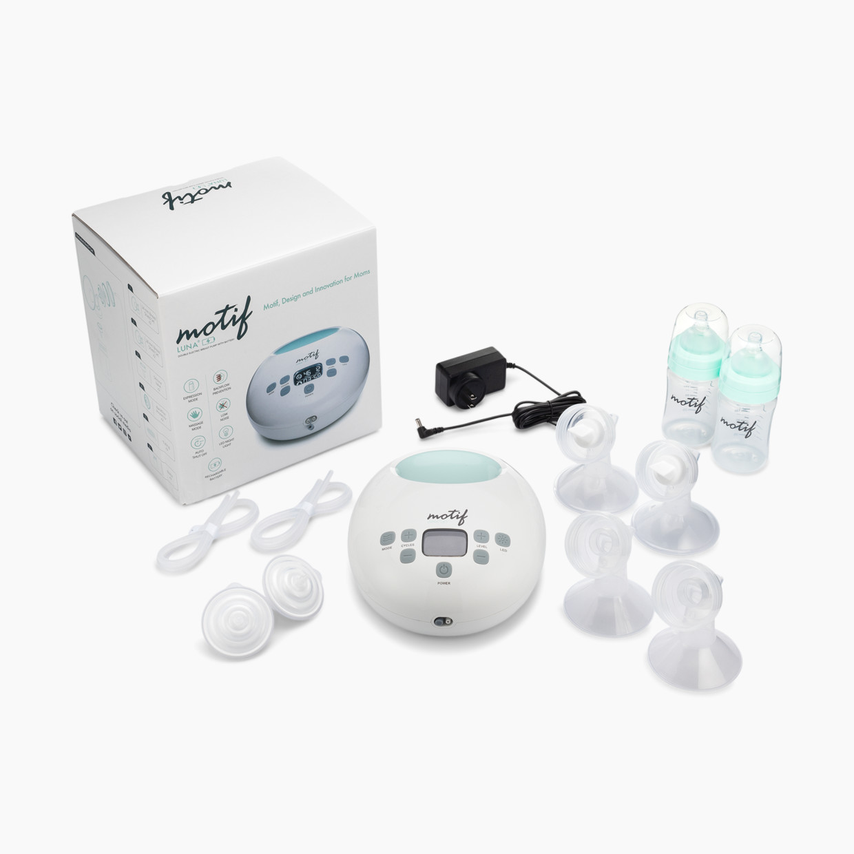 Motif Medical Luna Double Electric Breast Pump with Battery
