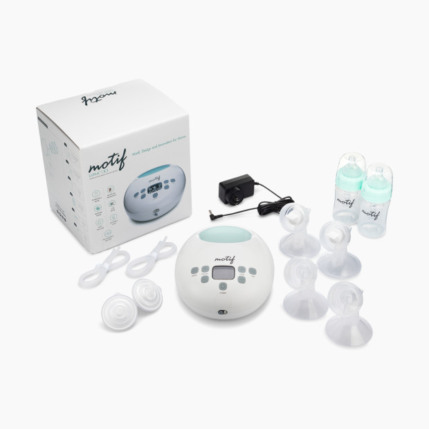 Motif Medical Luna Double Electric Breast Pump with Battery.