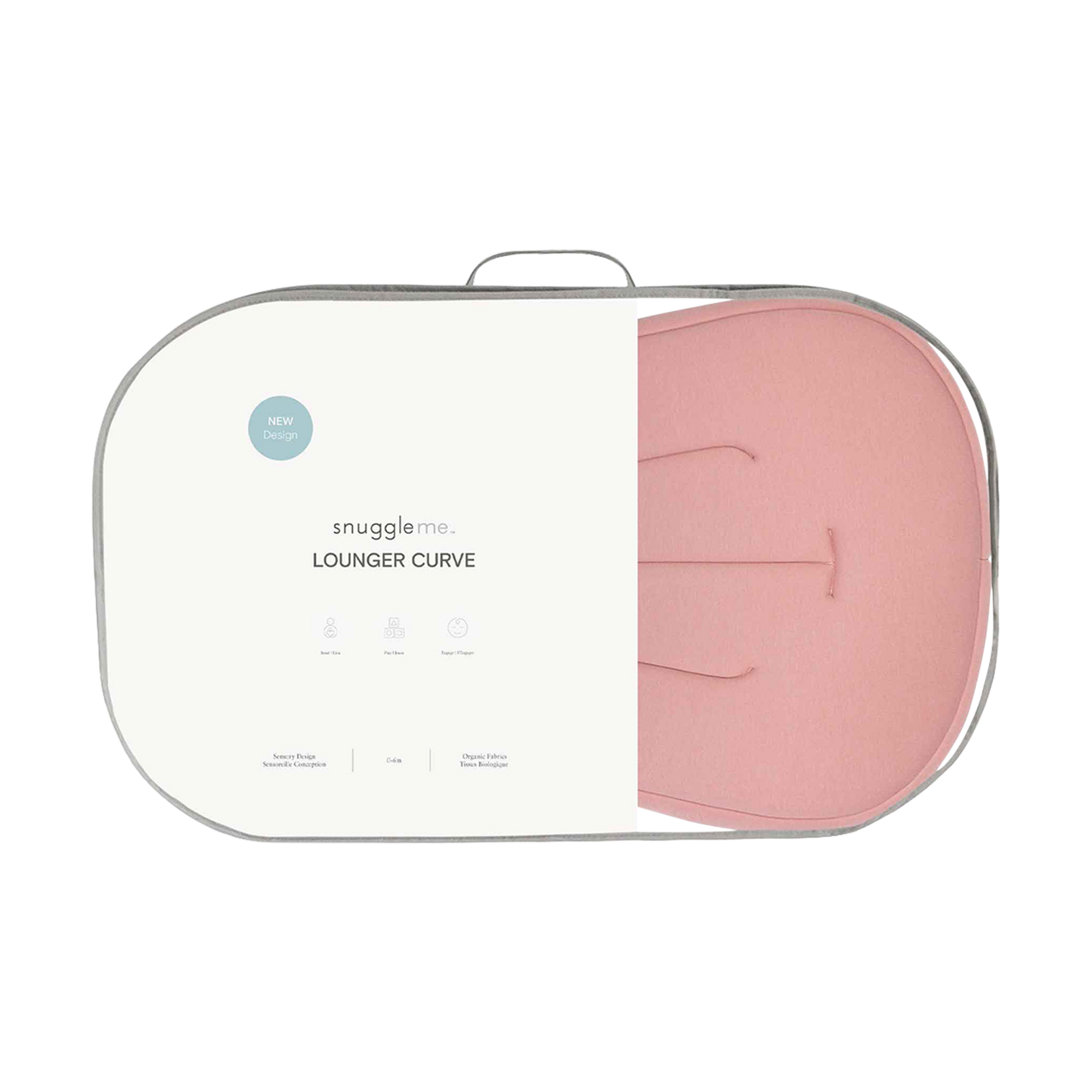 Snuggle Me Organic Infant Lounger Curve - Gumdrop.