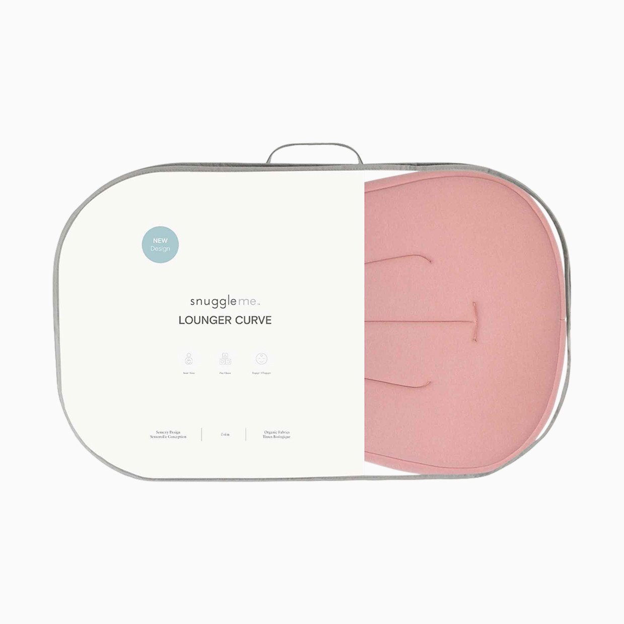 Snuggle Me Organic Infant Lounger Curve - Gumdrop.