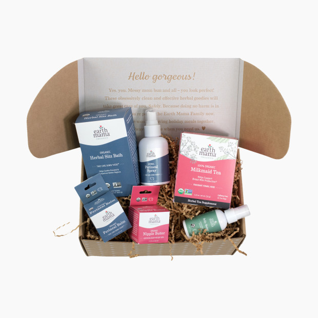 Earth Mama Postpartum Recovery & Breastfeeding Gift Box.