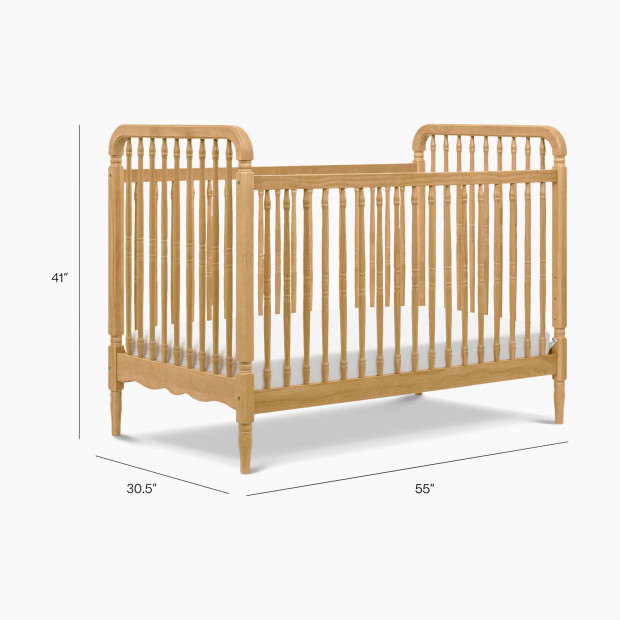 Namesake Liberty 3-in-1 Spindle Crib with Toddler Bed Conversion Kit - Honey.