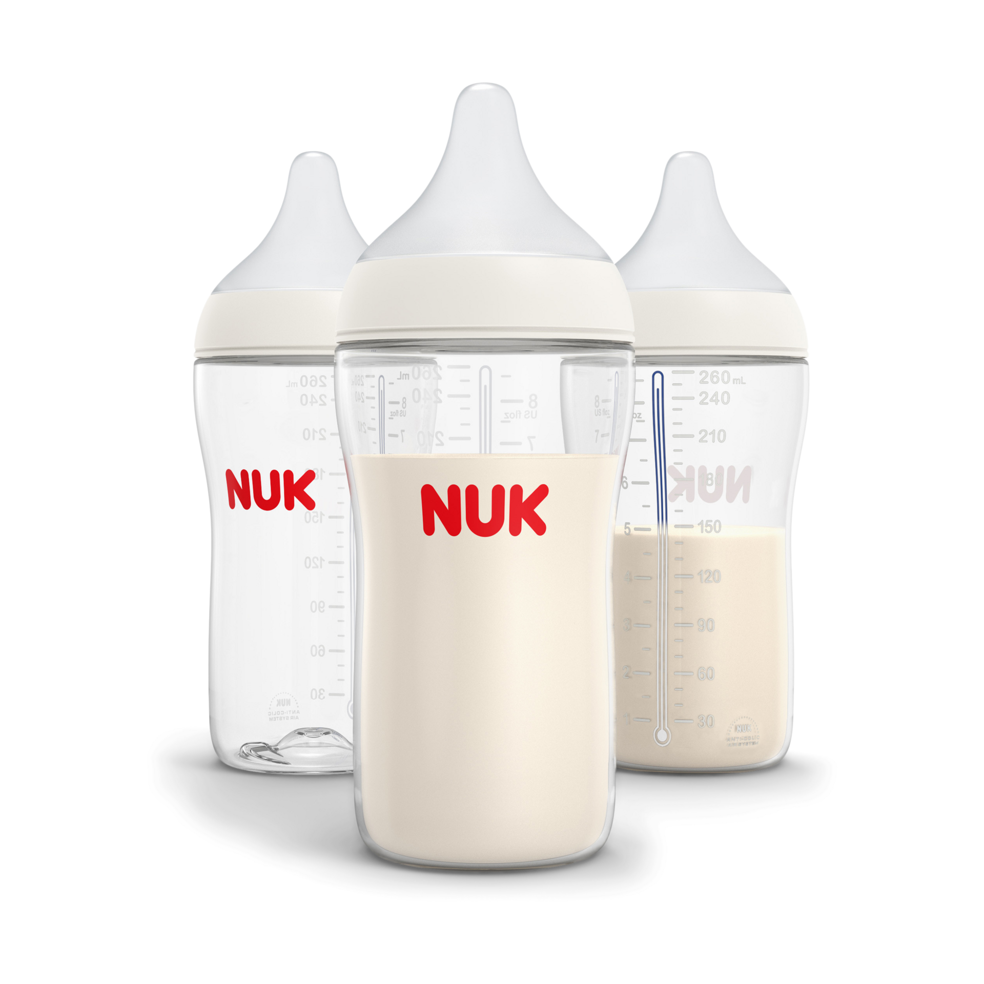 NUK Perfect Match Bottle (3 Pack) - 8 Oz.