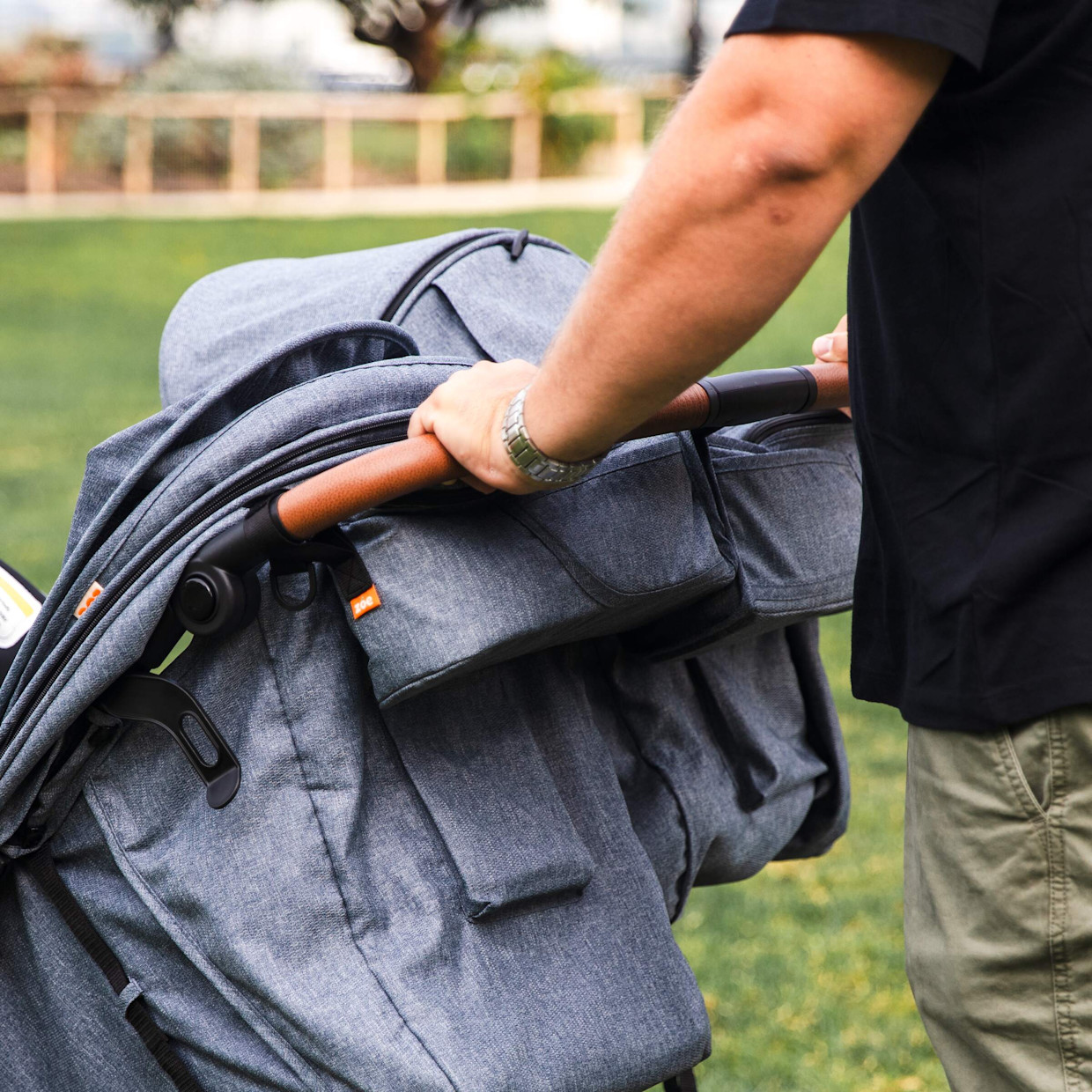Zoe Double Stroller Organizer - Ocean.