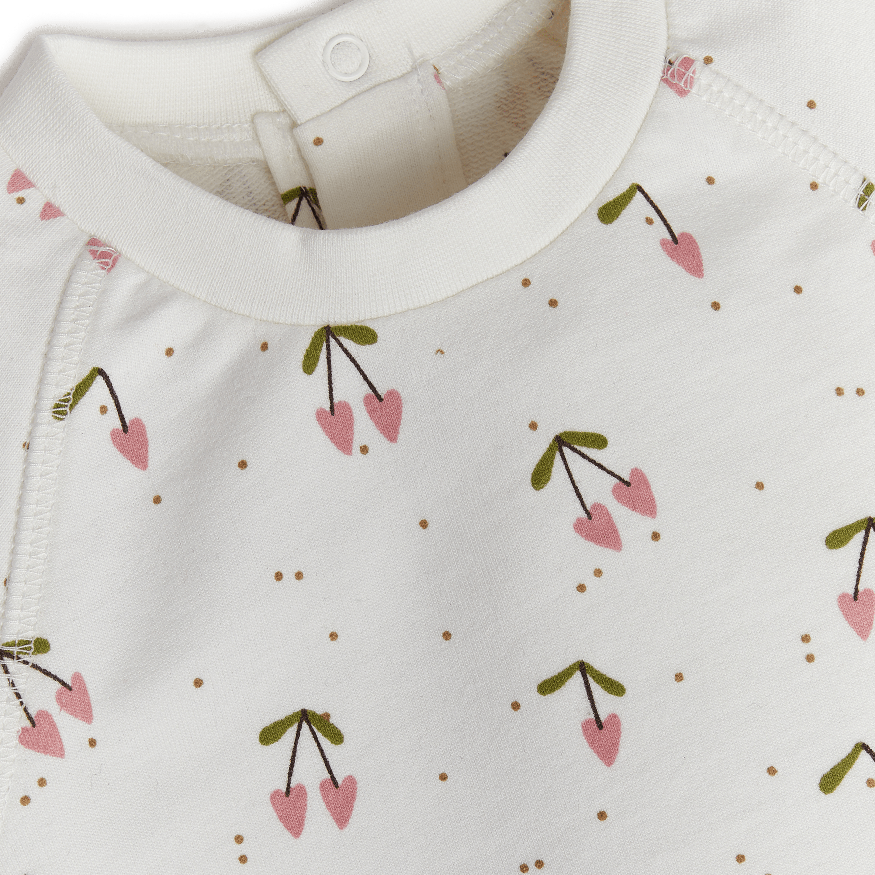 Tiny Kind 2-Piece Printed Sweatshirt & Jogger Set - Cherries, 3-6 M.