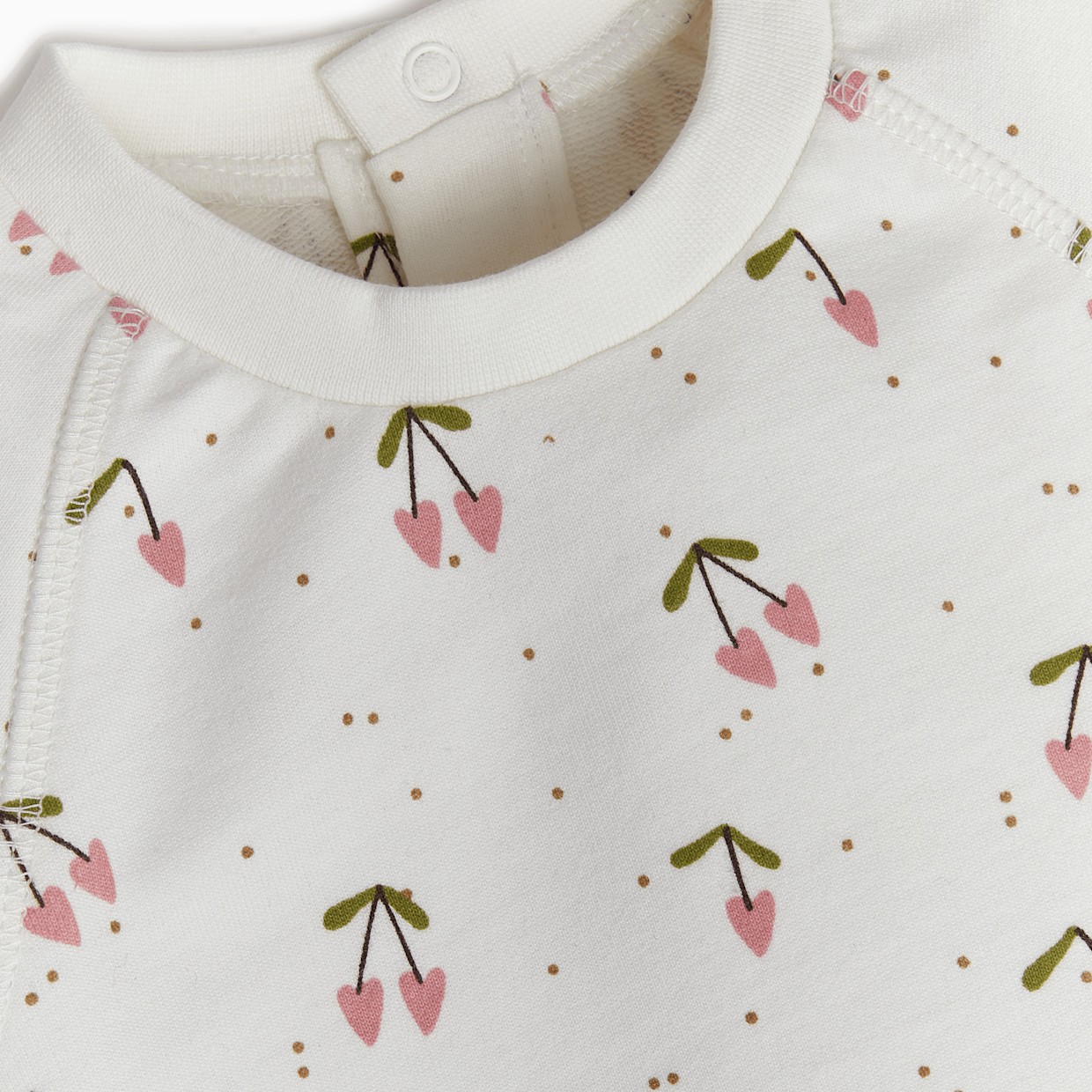 Tiny Kind 2-Piece Printed Sweatshirt & Jogger Set - Cherries, 6-9 M.