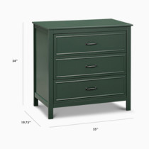 davinci green dresser daVinci Jayden 6-Drawer Double Wide Dresser Forest Green