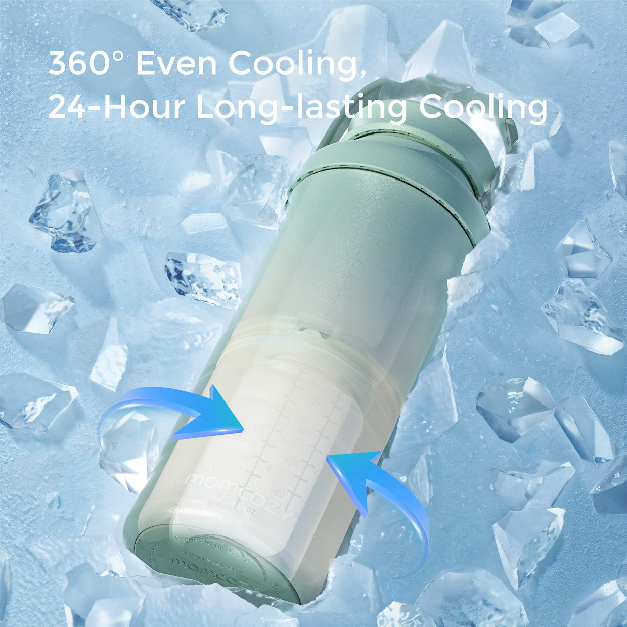 Momcozy Portable Breast Milk Cooler - Green.