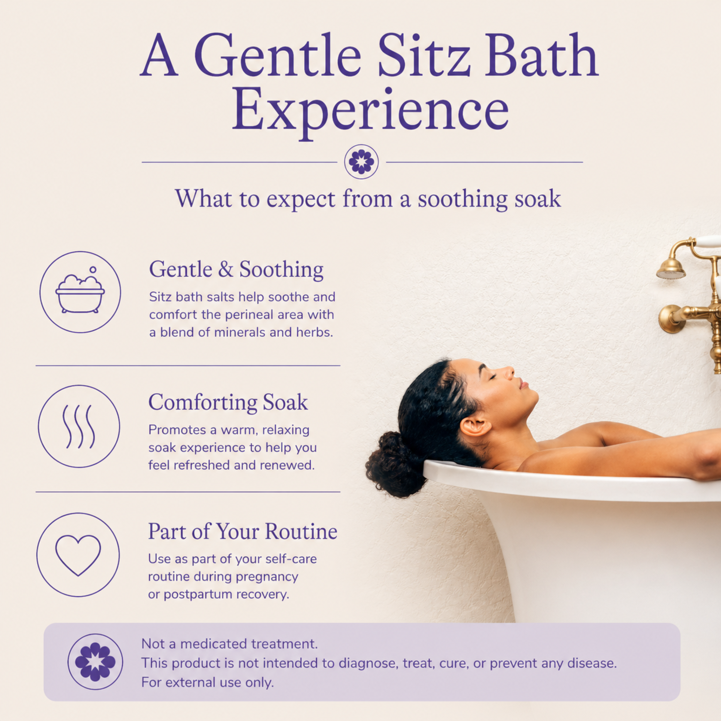 Lansinoh Sitz Bath Salts for Postpartum Recovery.