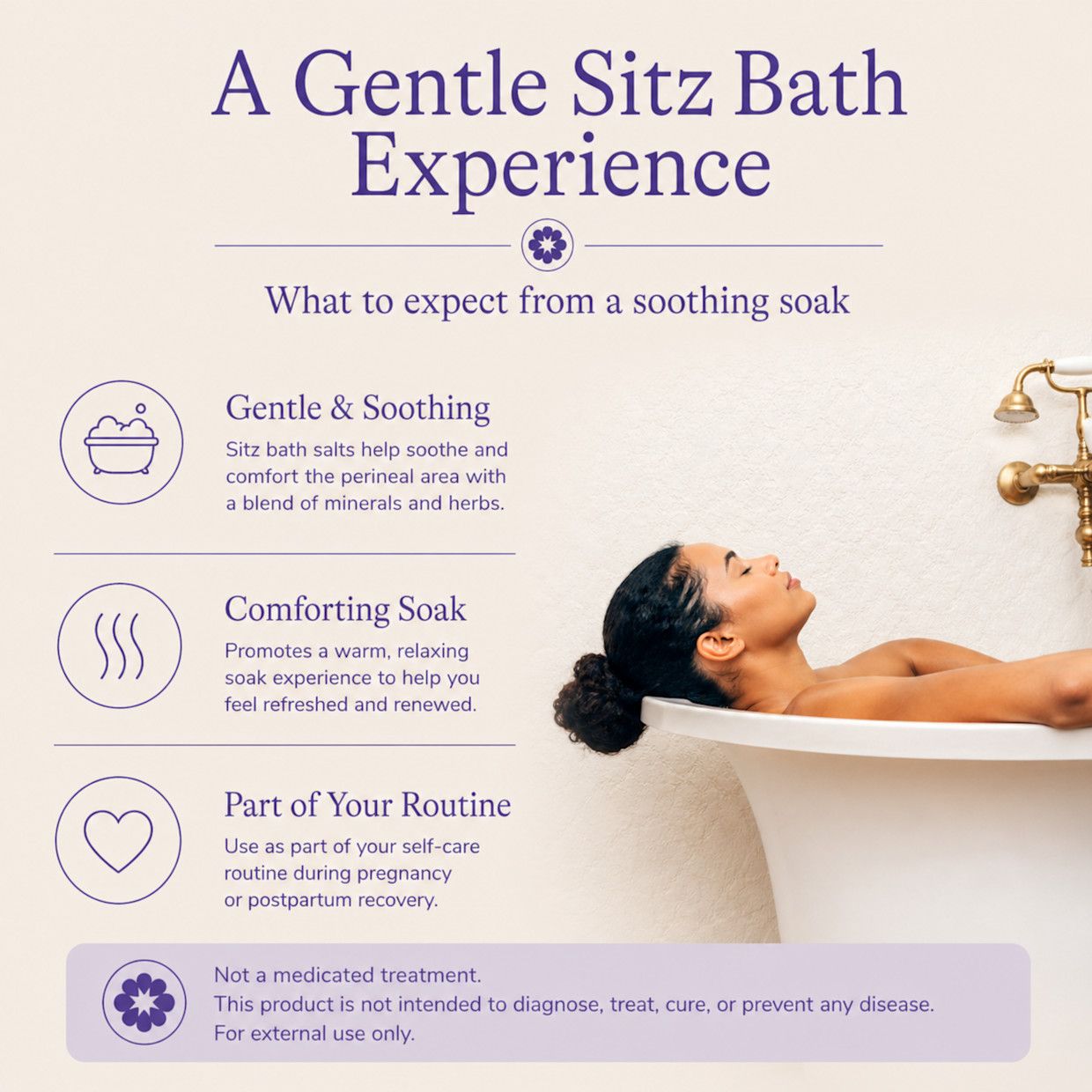 Lansinoh Sitz Bath Salts for Postpartum Recovery.