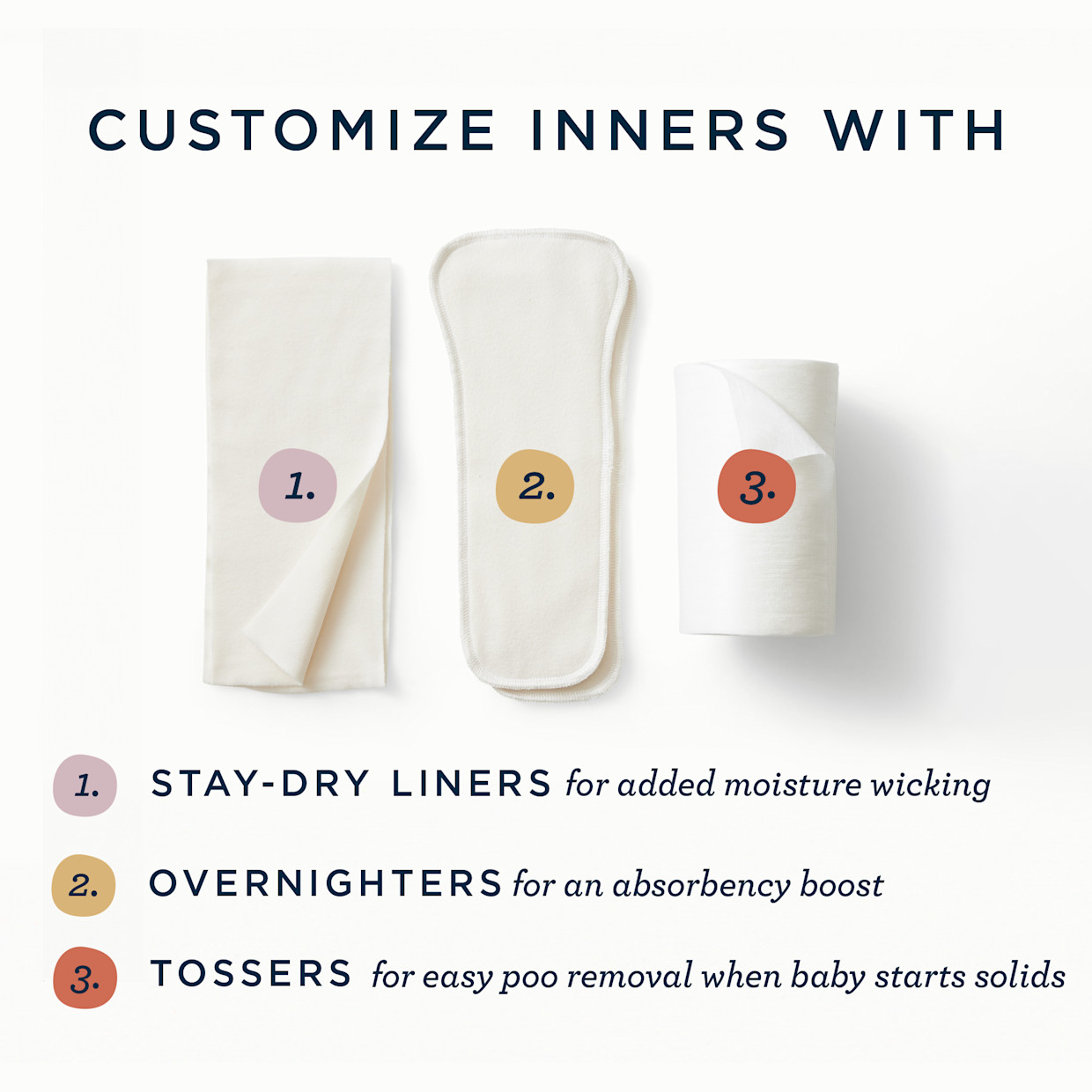 Esembly Stay-Dry Cloth Diaper Liners.