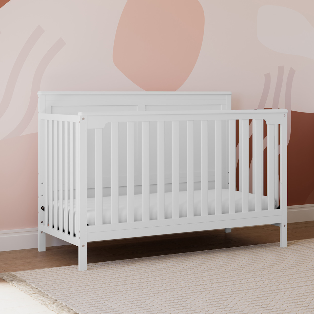 Storkcraft Alpine 4-in-1 Convertible Crib - White.