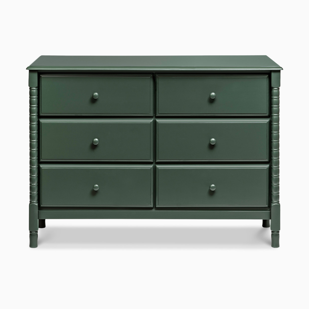 daVinci Jenny Lind Spindle 6-Drawer Dresser - Forest Green.