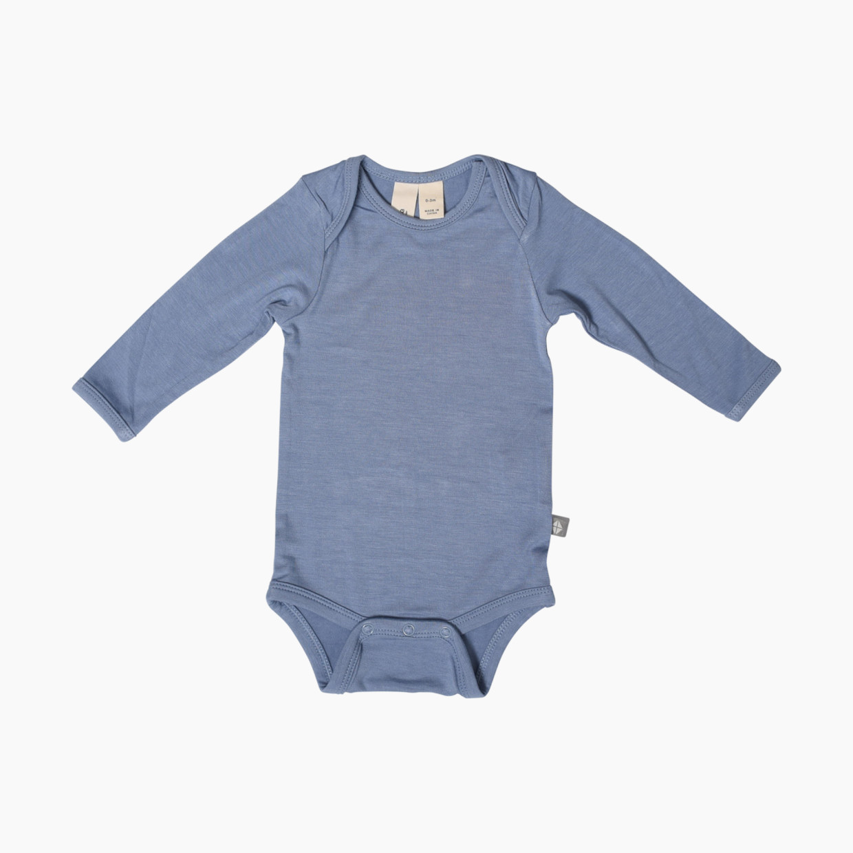 Kyte Baby Long Sleeve Bodysuit - Slate, 0-3 Months.