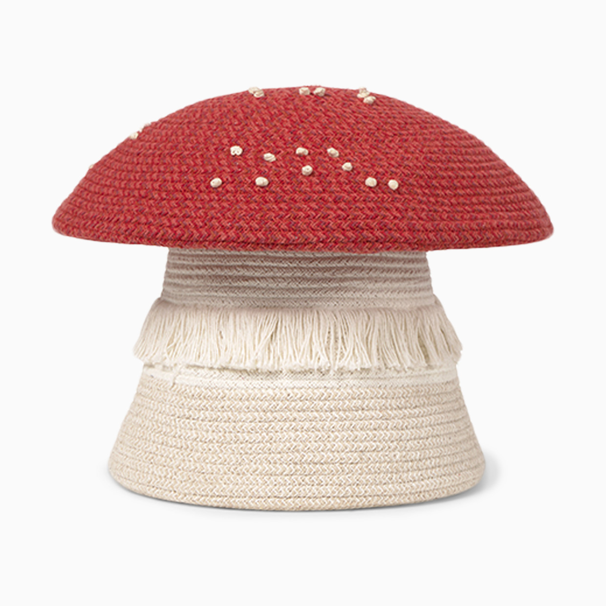 Lorena Canals Red Mushroom Basket - Big.