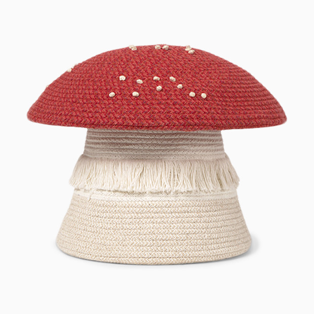 Lorena Canals Red Mushroom Basket.
