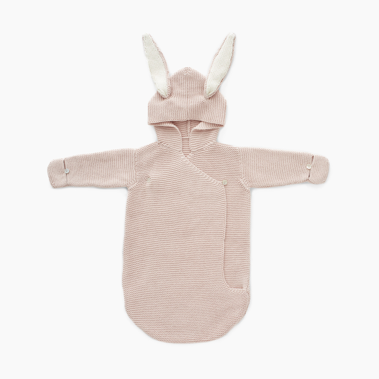Oeuf Bunny Wrap - Light Pink, One Size.