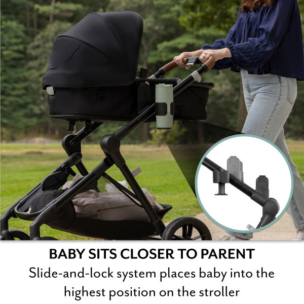 Evenflo Pivot Xpand NXT Stroller - Coal Black.