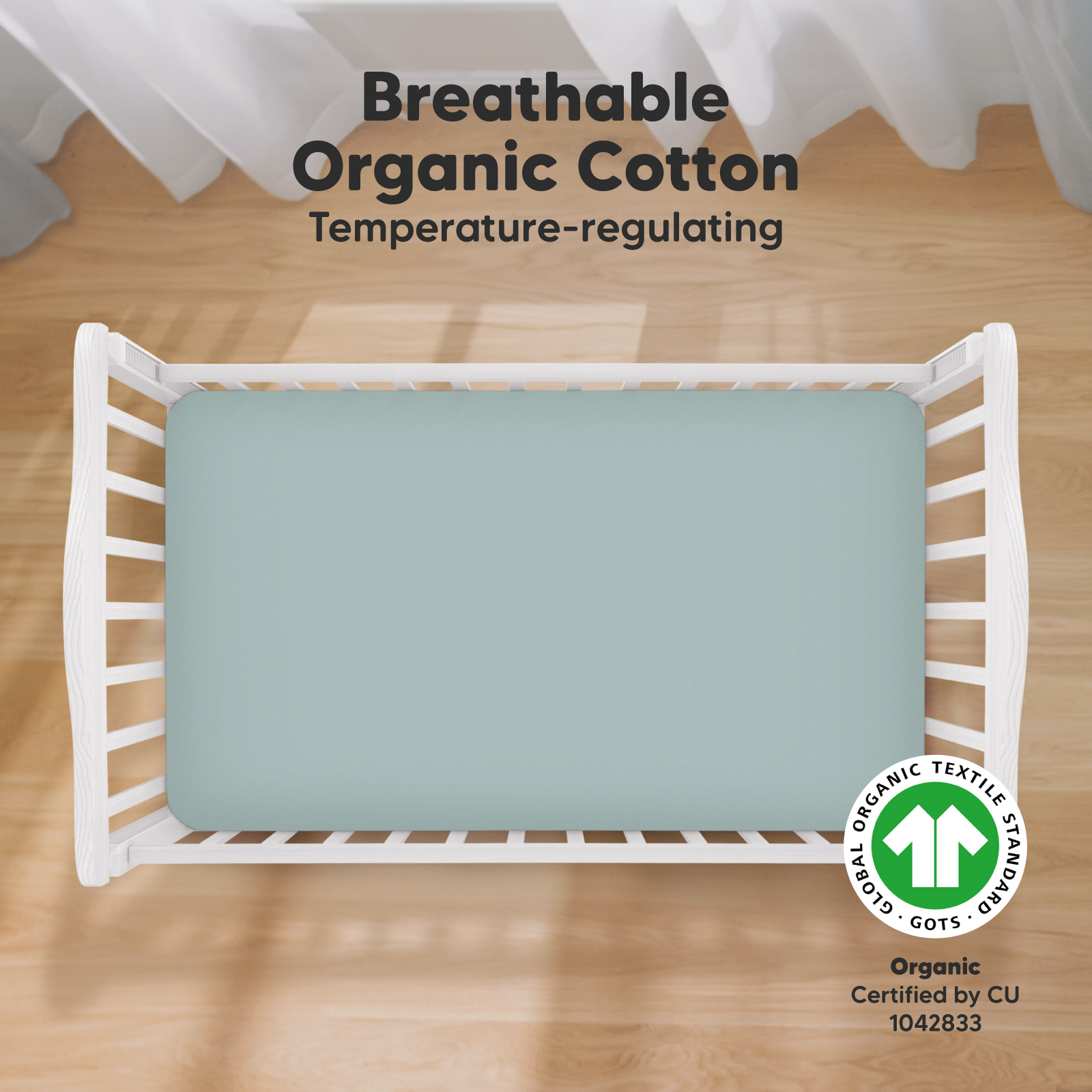 KeaBabies Soothe Fitted Crib Sheets - Toasty, 2.