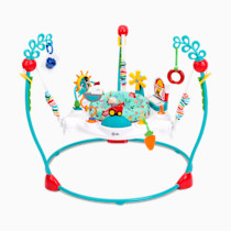 Baby Einstein Farm Explorers Jump & Learn Barnyard 2-in-1 Baby Jumper Activity Center with Interactive Toys, Music, Lights, & Sounds, Ages 6-12 Months