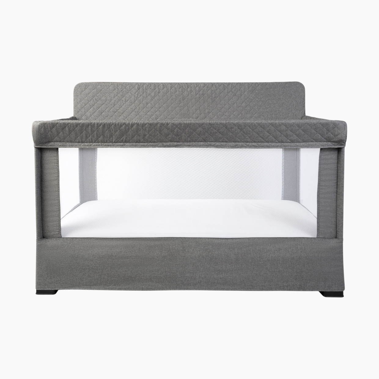 Baby Delight Lunaire Full-Size Mesh Crib & Playard - Charcoal Grey.