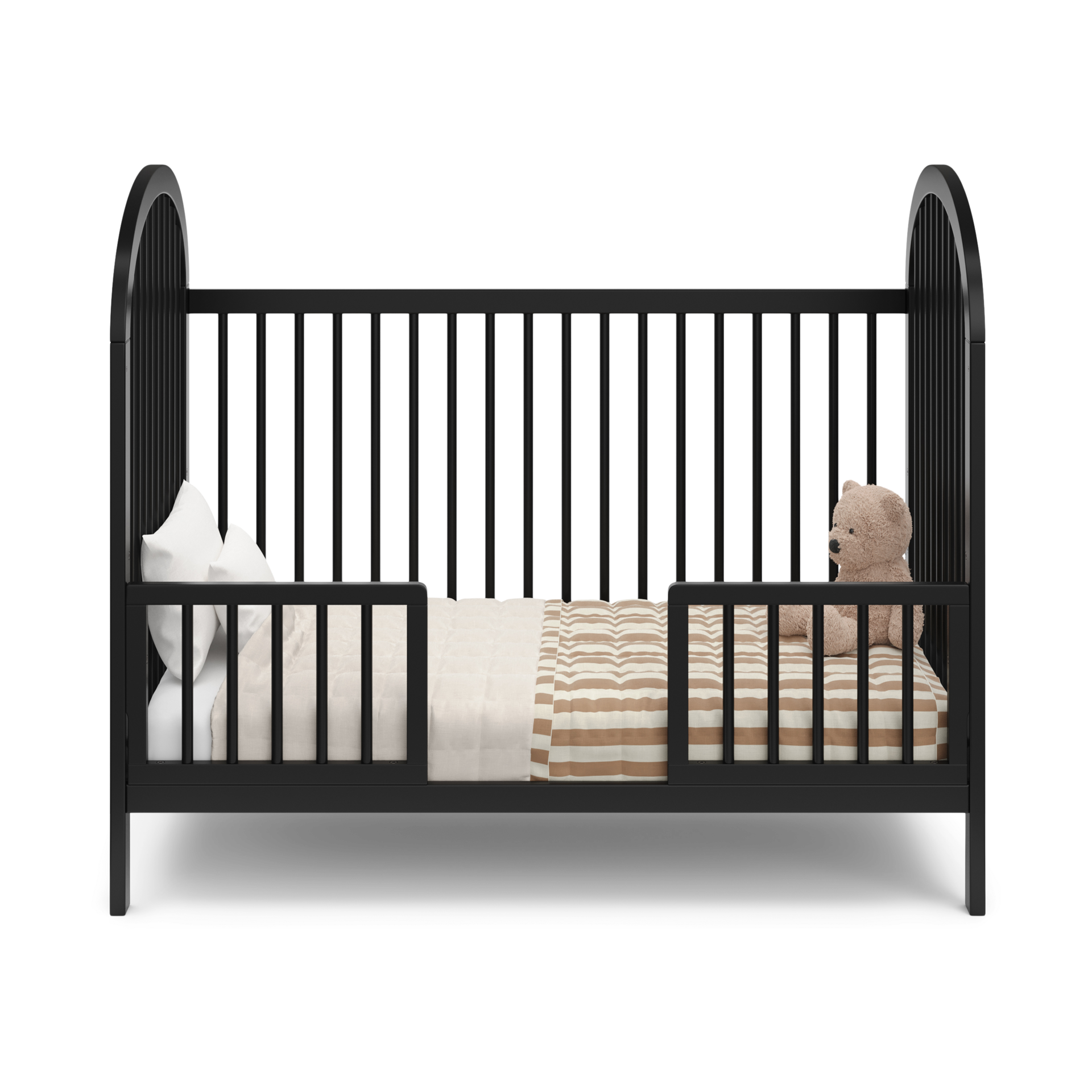 Storkcraft Universal Toddler Safety Guardrail Kit (Dowels) - Black.