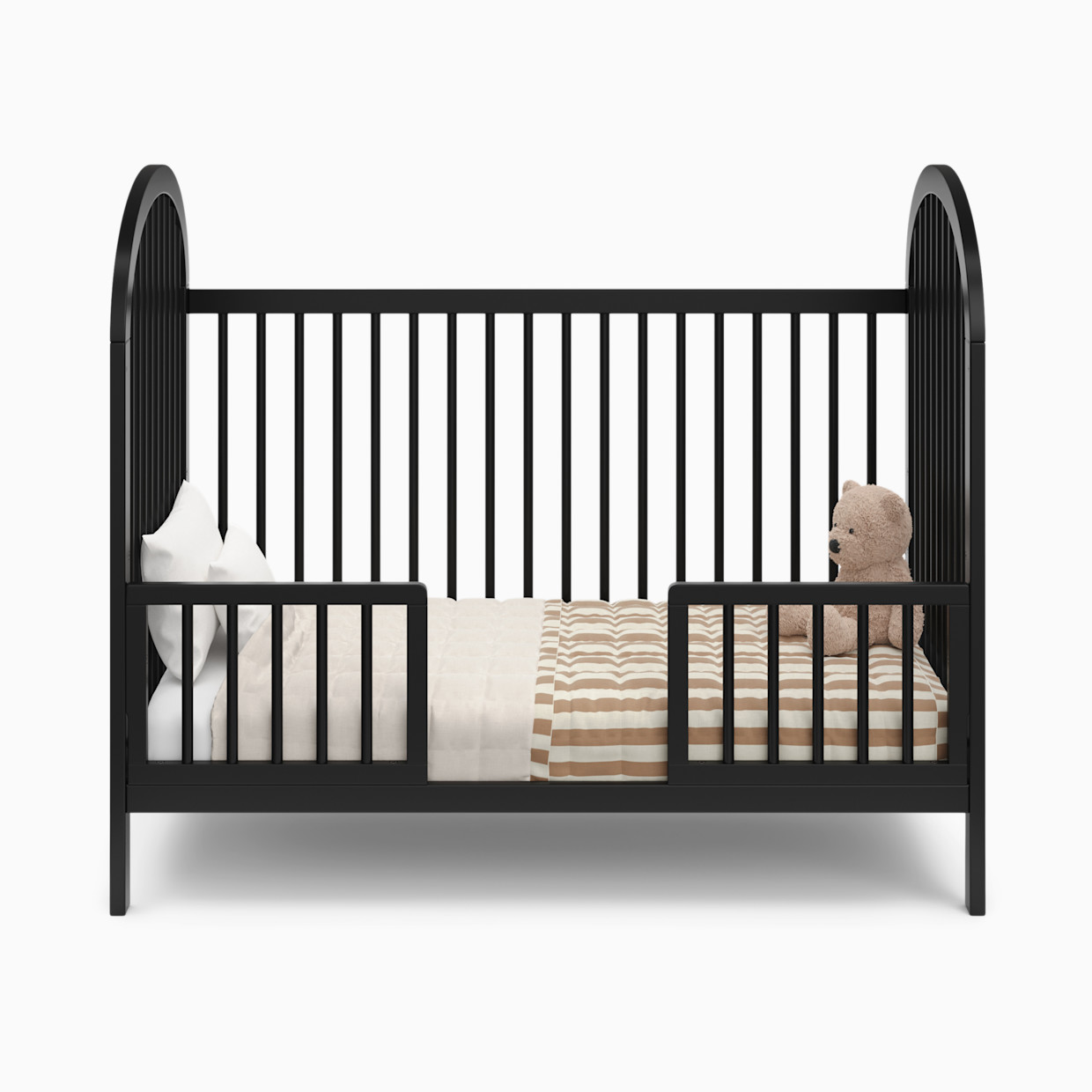 Storkcraft Universal Toddler Safety Guardrail Kit (Dowels) - Black.