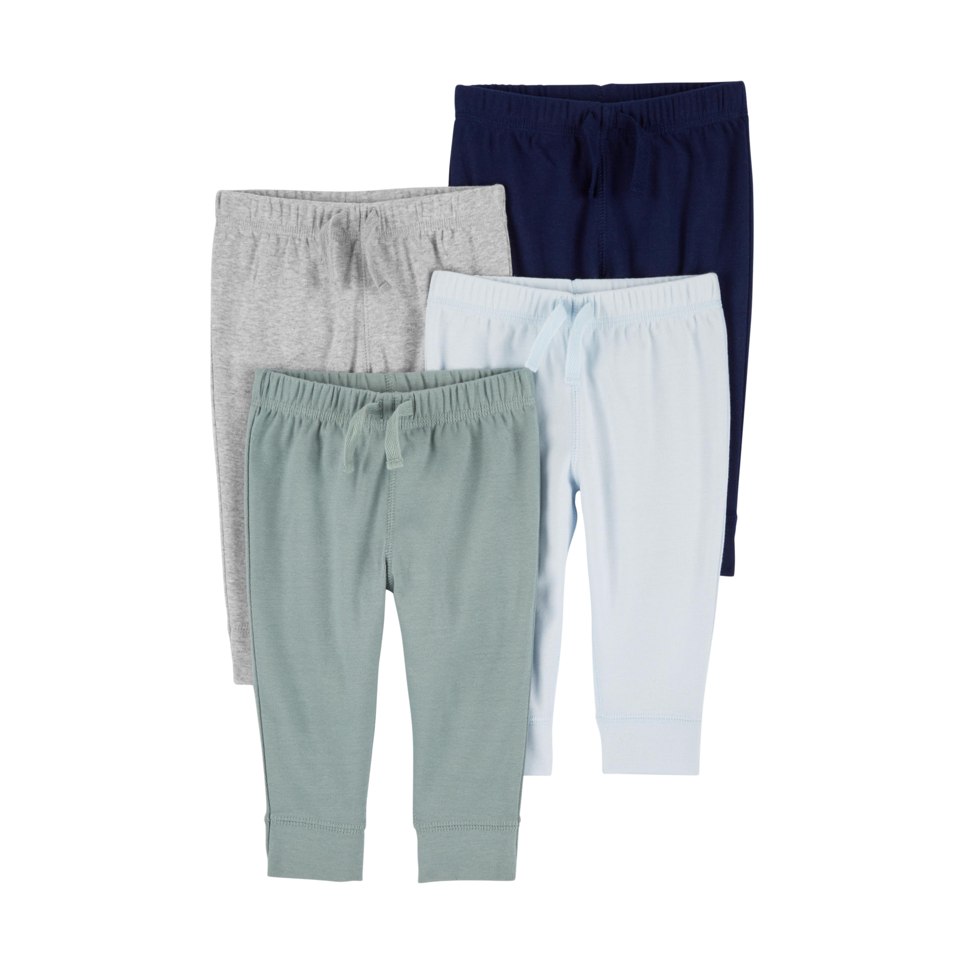 Carter's 4-Pack Pull-On Pants - Blue, Nb.