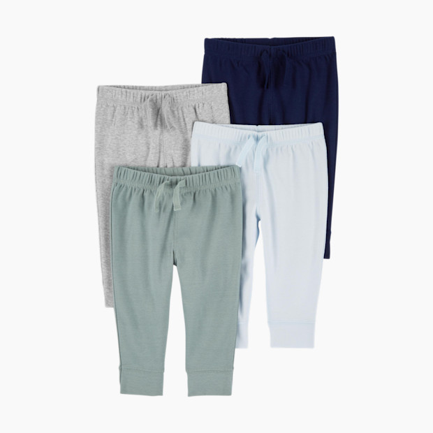 Carter's 4-Pack Pull-On Pants - Blue, Nb.