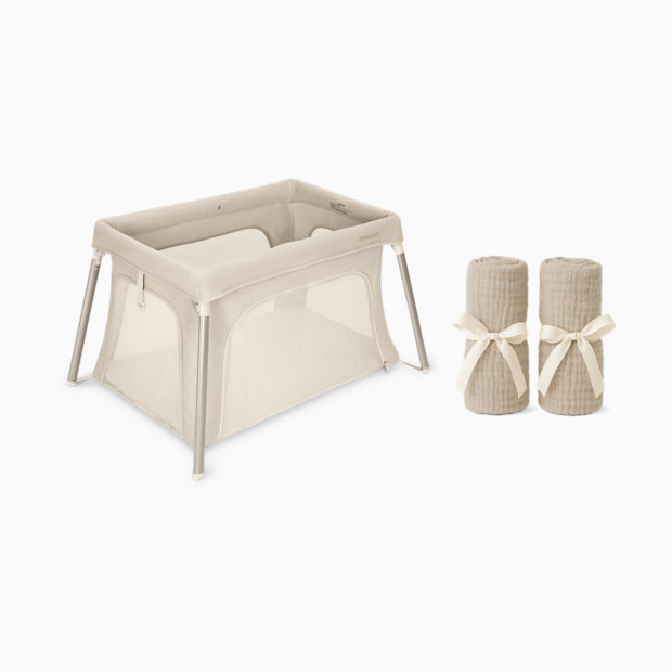 Newton Baby Compact Travel Crib & Play Yard with Sheets Bundle.