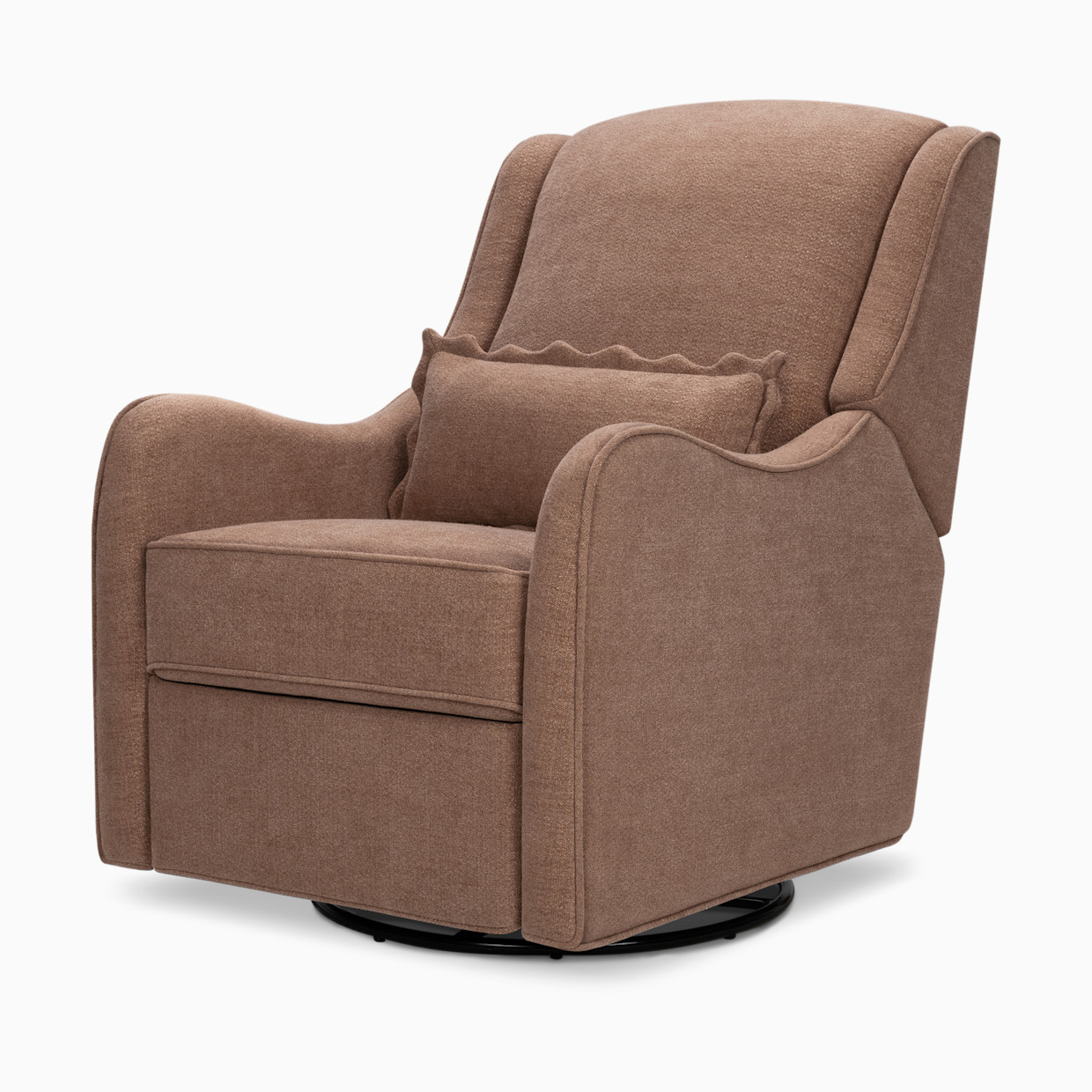 Namesake Devon Recliner and Swivel Glider - Performance Dusty Rose Eco-Basketweave.