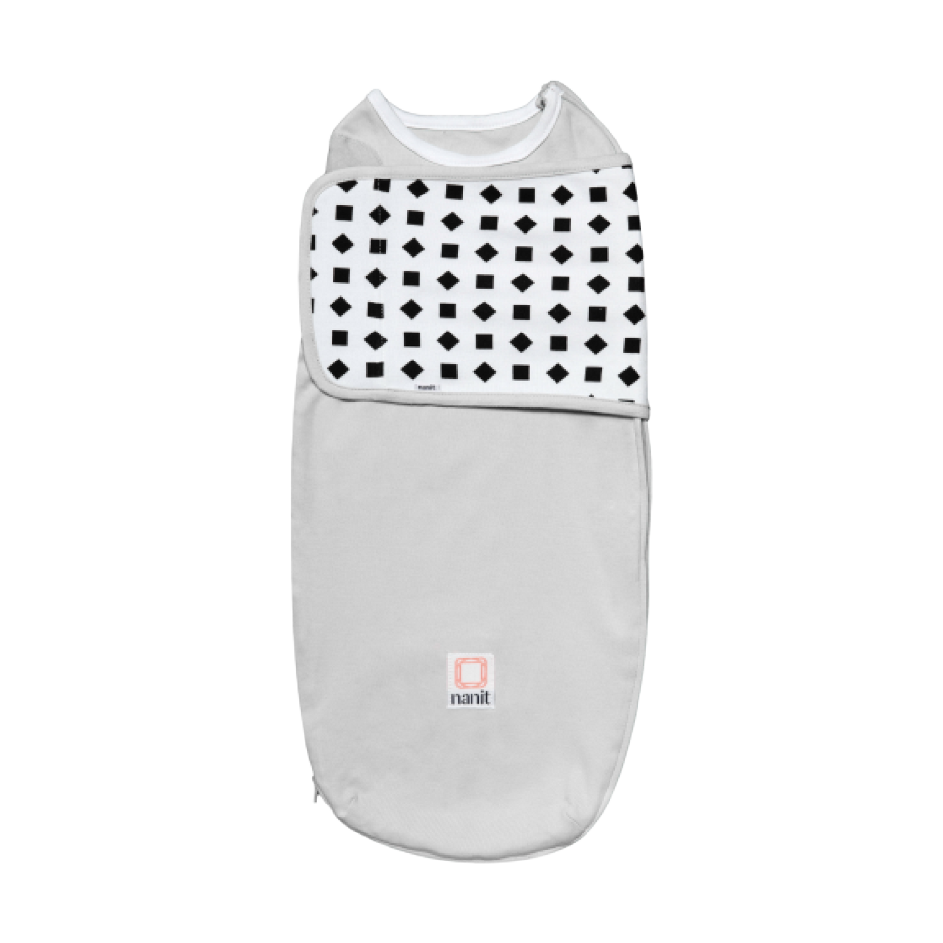 Nanit Breathing Wear Swaddle Pebble Grey, 03 Months Babylist Shop