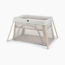 Maxi-Cosi Calao Travel Play Yard, Infant Bassinet, Toddler Playpen, Portable, Lightweight, Foldable, Easy Setup, with Carry Bag, Breathable Mesh, Classic Oat