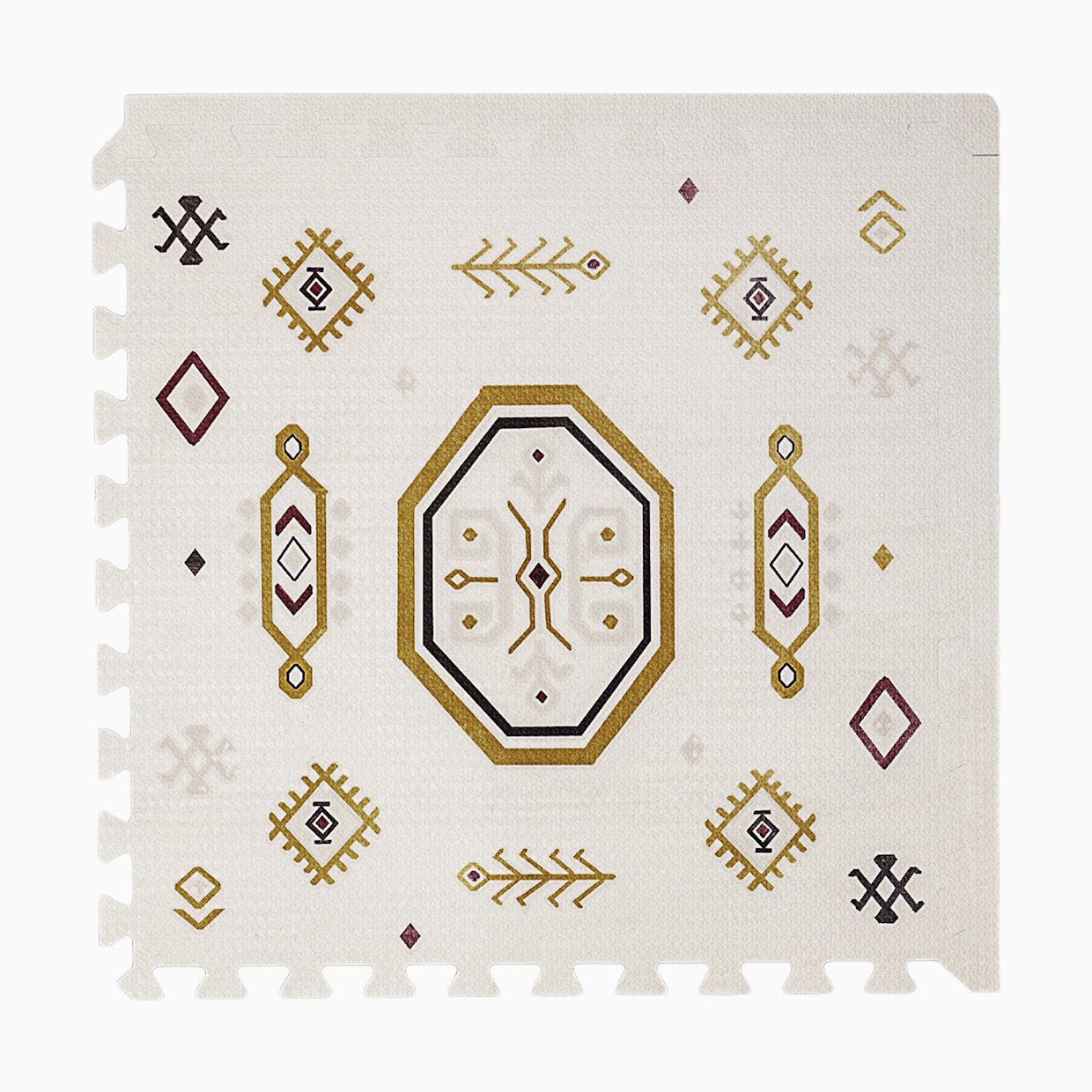 Toddlekind Haven Foam Play Mat | Amira Collection - Golden Clay, 4X6.