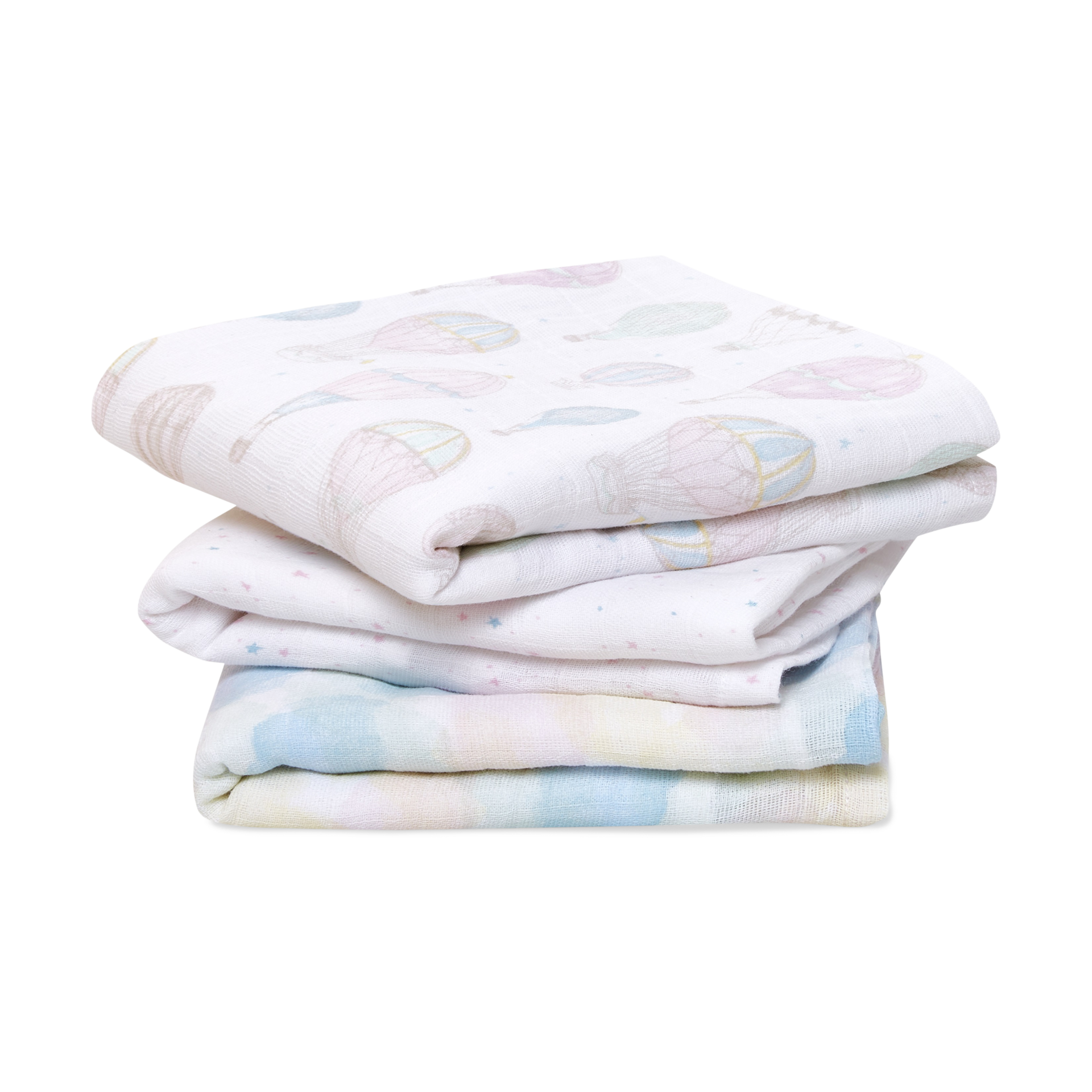 Aden + Anais Organic Muslin Squares (3 Pack) Above The Clouds