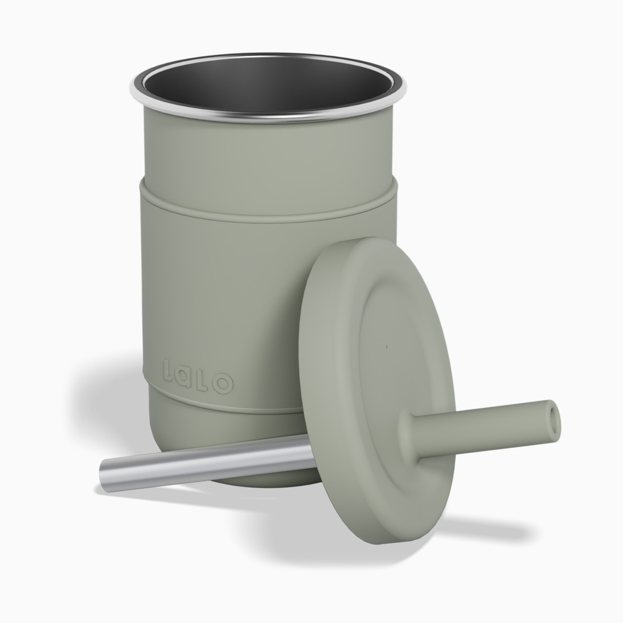 Lalo Stainless Steel Toddler Cup - Sage.