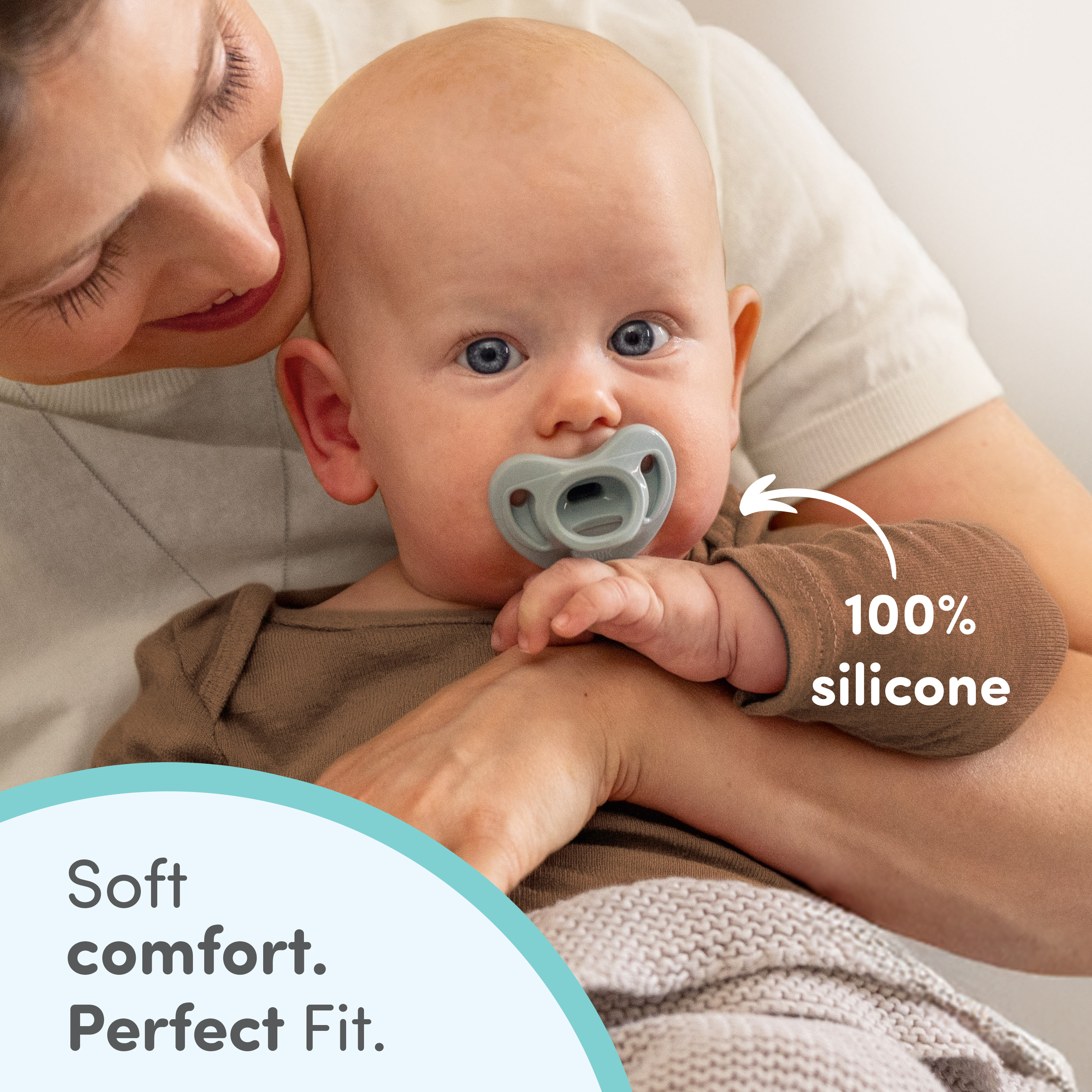 NUK First Choice Comfy Pacifier 0-6 months (3 pack).