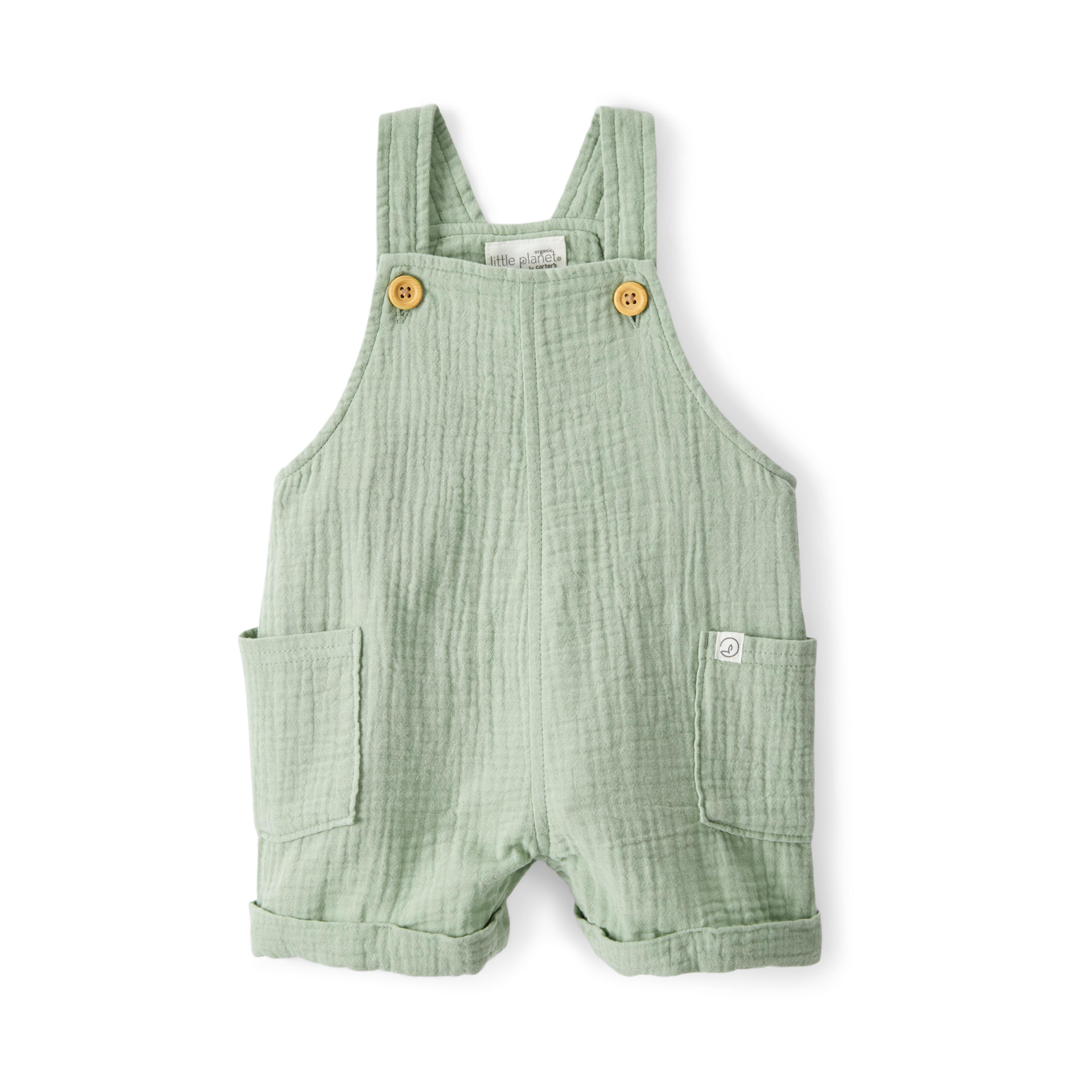 Carter's Little Planet Organic Cotton Gauze Shortalls.